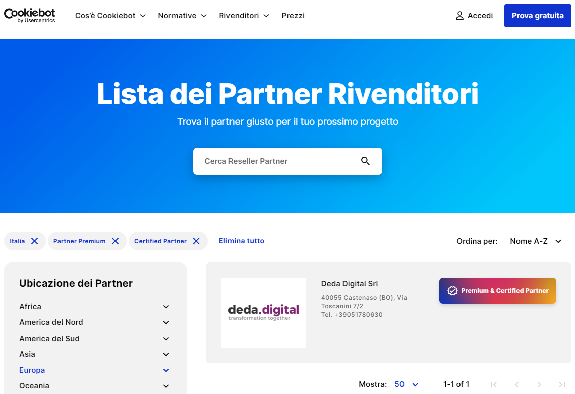 Cookiebot Premium & Certified Partner